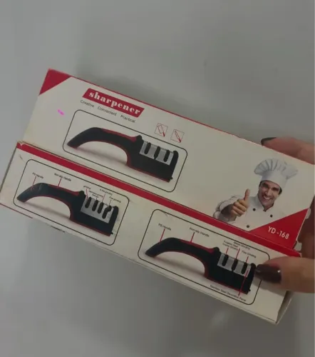 Amolador de facas 3 em 1