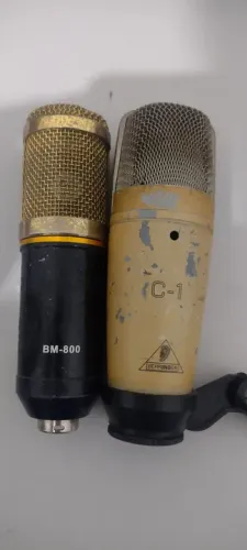 Microfones Behringer C-1 e BM-800