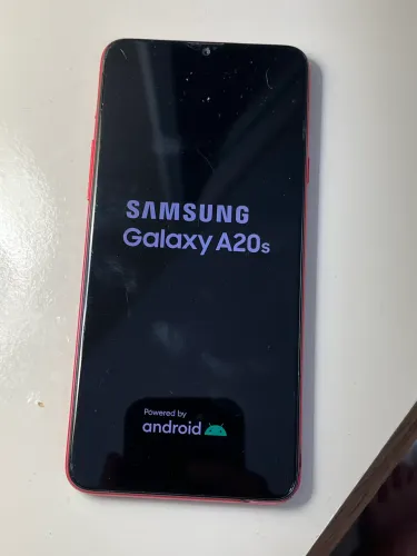 Samsung Galaxy A20s vermelho ? funcionando, com bateria viciada