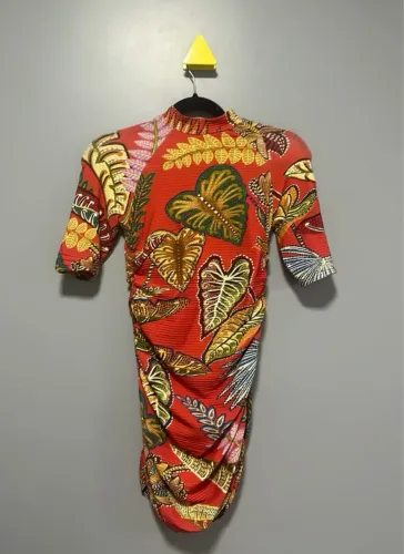Vestido Curto Farm Folhagem