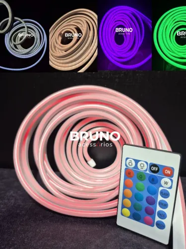 Mangueira Neon Led RGB com controle 5 metros