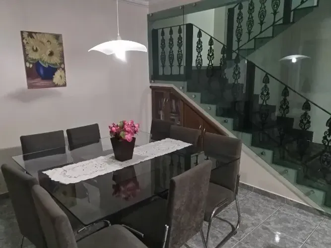 Mesa de Vidro para 8 cadeiras
