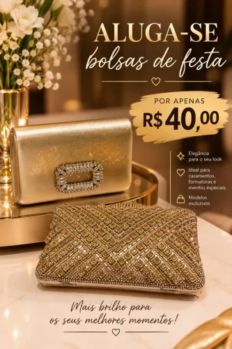 Aluga-se bolsas de festa