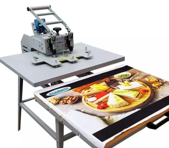 VENDO - Prensa p/ Sublimação Profissional 85x65 de Gaveta - Bandeja Deslizante Nunca usada