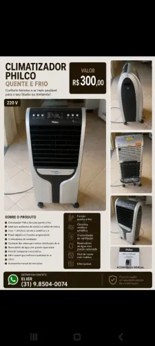 Climatizador de Ar Frio ou Quente 220v marca Philco
