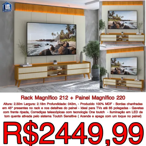 Painel + rack- ENTREGA AMANHÃ! PAGA NA ENTREGA 