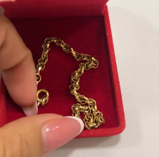 Pulseira feminina de OURO