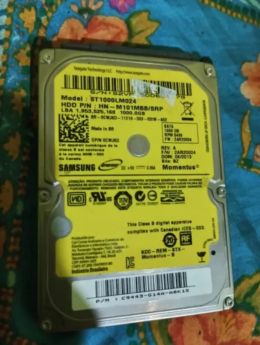 Vendo Memória de notebook 1TB