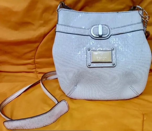 Bolsa Couro Vintage Itália Guess