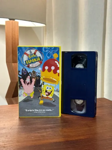 Fita VHS Bob Esponja Filme