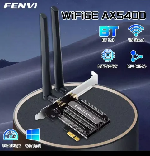 Adaptador Wifi PCIe Fenvi AX1800 Wi-fi 6 + Bluetooth 5.3