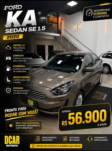 Ford KA 1.5 Sedan SE Plus 12V Flex 4P Mec. 2020