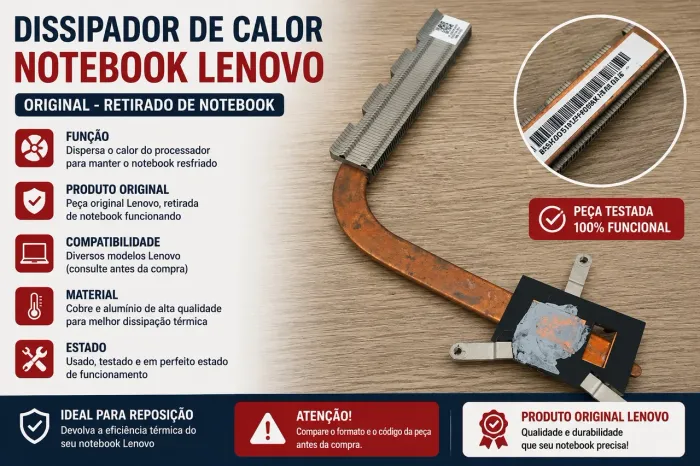 Dissipador Heatpipe Lenovo IdeaPad 330-15IKB AT16A0030F0 Original