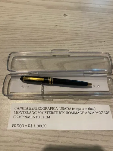 Caneta esferográfica usada Montblanc