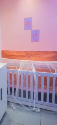 Enxoval de berço menina borboleta clean