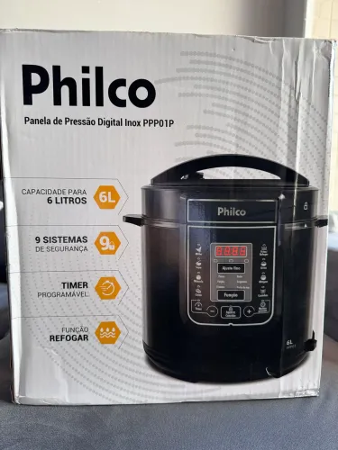Panela de Pressão Digital Philco 6L 127V - NOVA LACRADA