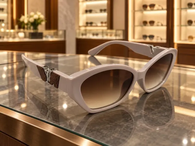 Óculos de sol Louis Vuitton exclusivo.
