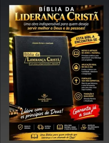 Bíblia da liderança cristã (Extremamente uma raridade_praticamente nova. )
