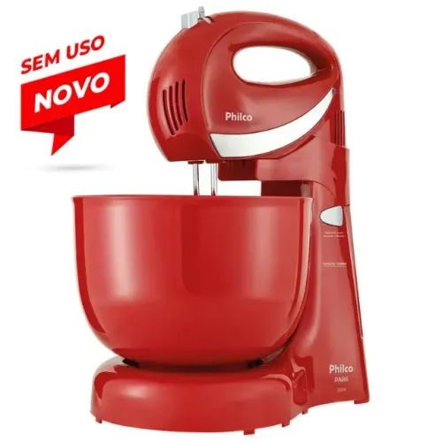 Batedeira Philco Paris Vermelha 350W 220V NOVA (Outlet)