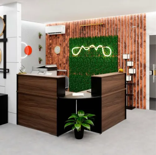 Balcão de Atendimento Em L