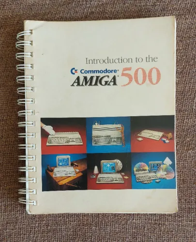 Livro " Introduction To The Commodore Amiga 500 " - Original / Conteúdo Preservado