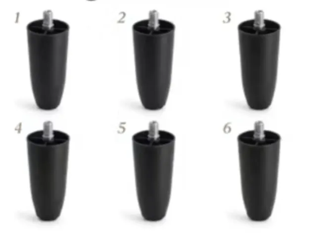 Kit com 6 pezinhos para Cama Box 12cm