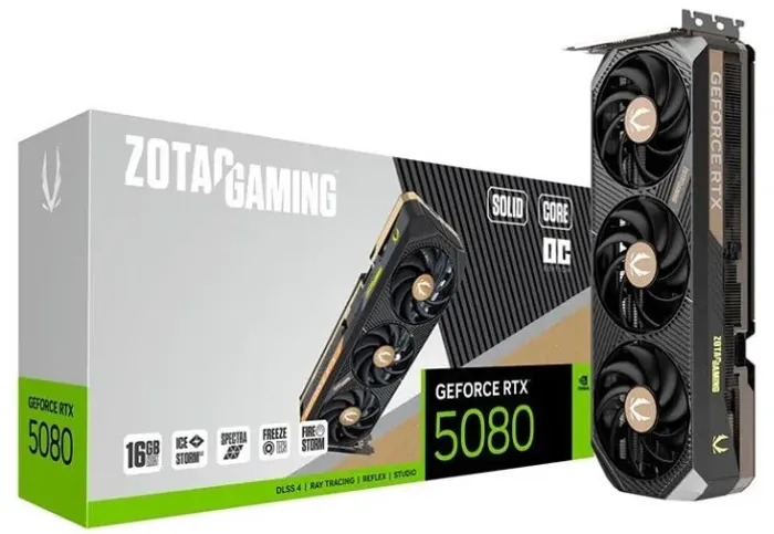 RTX 5080 16gb Solid Core OC ZOTAC (Novas + Garantia)
