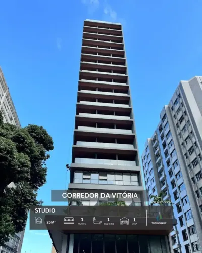 STUDIO 25m² GARAGEM INFRA VENDE CORREDOR DA VITÓRIA