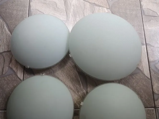 JOGO COM 7 PLAFON C/LAMPADA + CHUVEIRO LORENZETTI. 