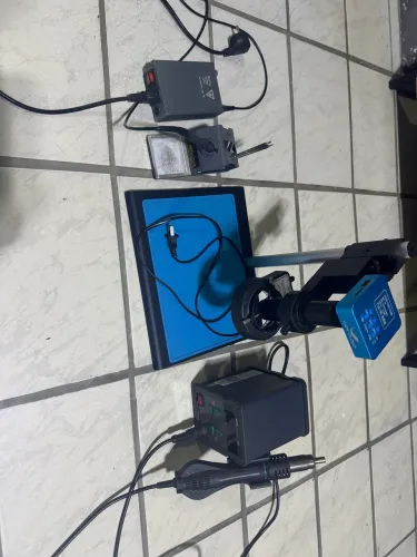 Kit microscópio com câmera estação de ar quente e ferro de solda