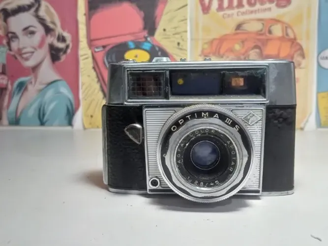 câmera fotográfica Agfa Optima III S Compur. SEM TESTAR NO ESTADO 