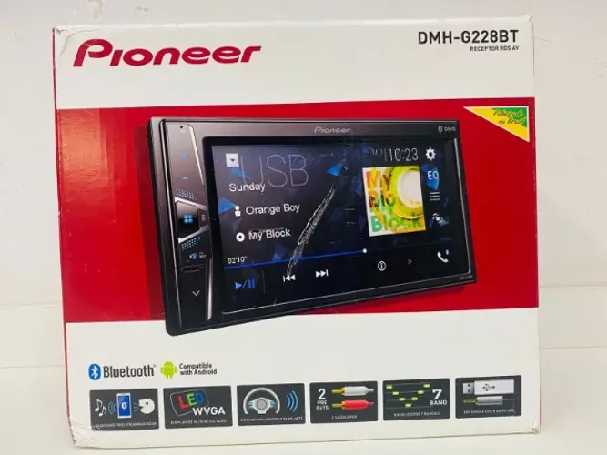 DVD PIONEER 7 POLEGADAS DMH-G228BT SEMI NOVO 