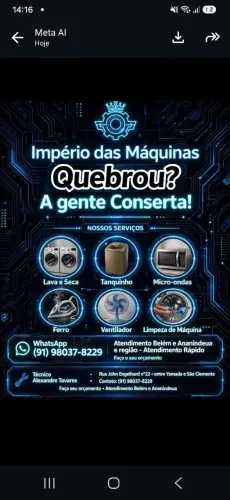 Trabalhamos com lava e seca 