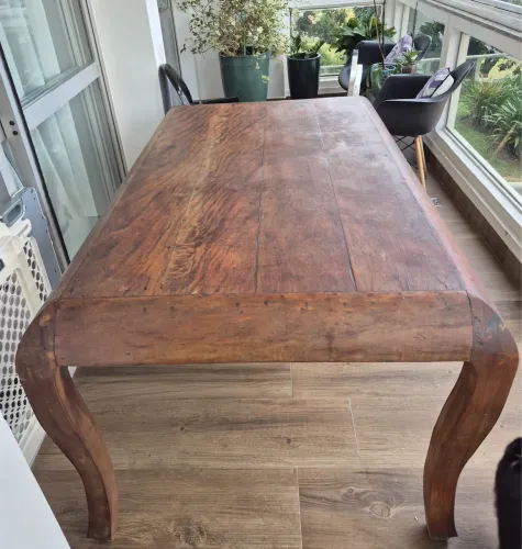 Mesa madeira maciça estilo rústica