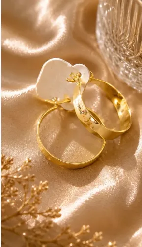 Brinco Dourado Elegante|Semijoia Banhada a Ouro