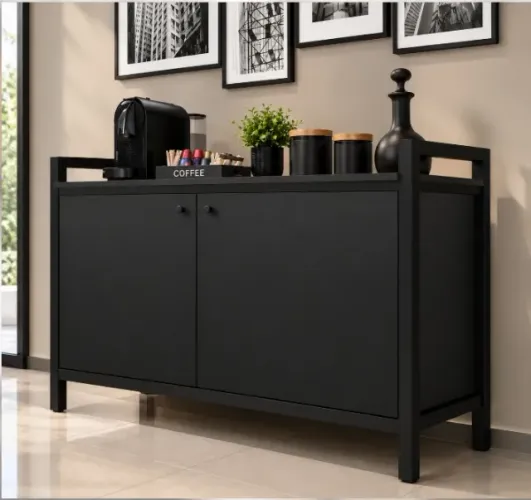 Armário Delluxe Oak Woods. Com Prateleiras Internas: L120cm x P40cm x A80cm Via WhatsApp