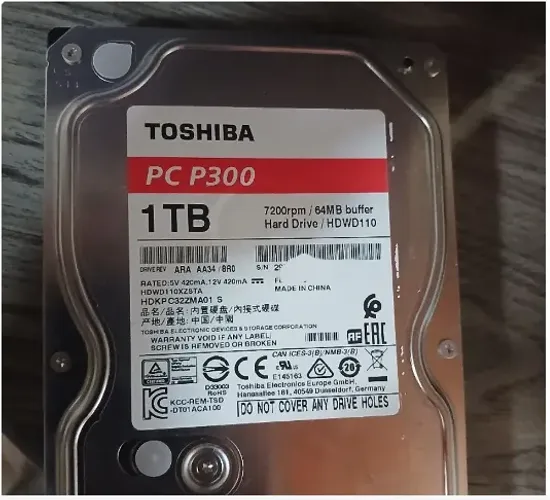 HD Toshiba 1TB PC P300