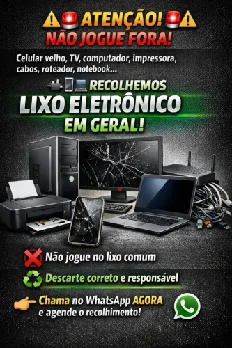 Recolhimento de lixo ( sucata ) eletrônico em geral