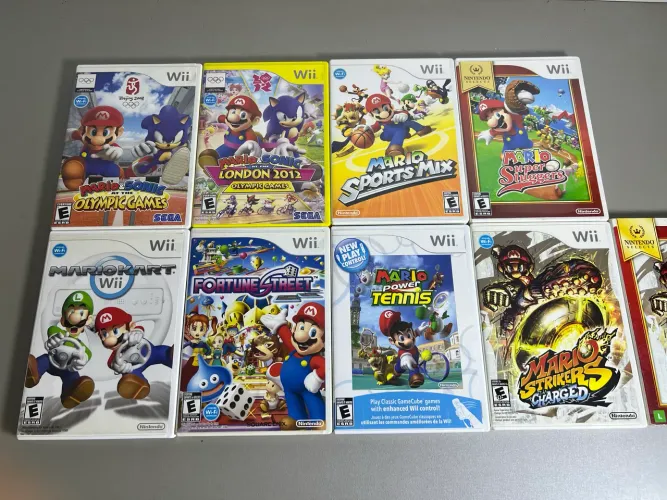 KIT - MARIO & LUIGI SPORT - WII - 100% COMPLETOS