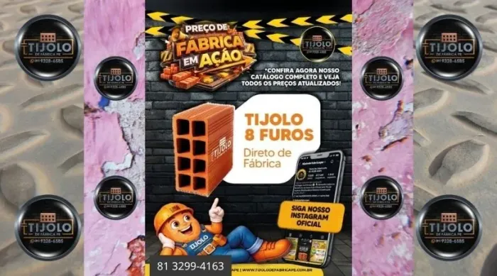 tijolo 8 furos qualidade e economia para sua obra