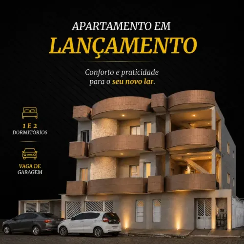Apartamentos de 1 e 2 Quartos A partir de R$600,00