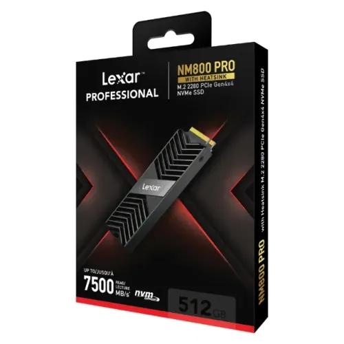 SSD NVME Lexar Professional NM800 Pro, 512GB, M.2 2280, PCI-express 4.0