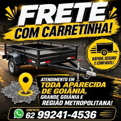 Frete com Carretinha em Goiânia e Região - A partir de R$ 80