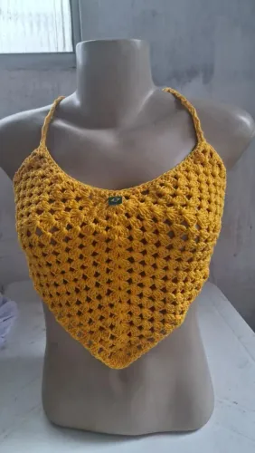 Moda Vestuário e praia em crochê