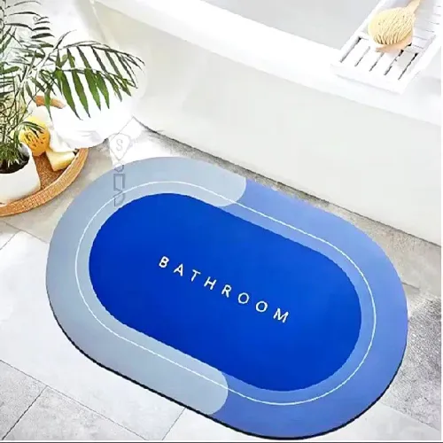 Tapete De Banheiro Antiderrapante Lavável Absorvente