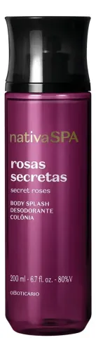 Body Splash Nativa Spa Rosas Secretas 200ml - O Boticário