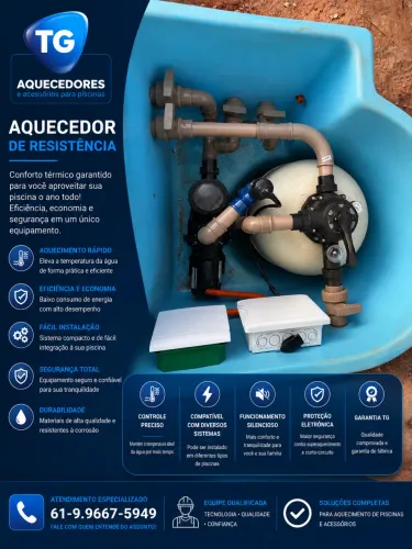 Aquecimento elétrico para piscina