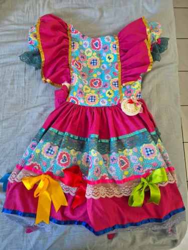 Vestido festa junina 10 anos