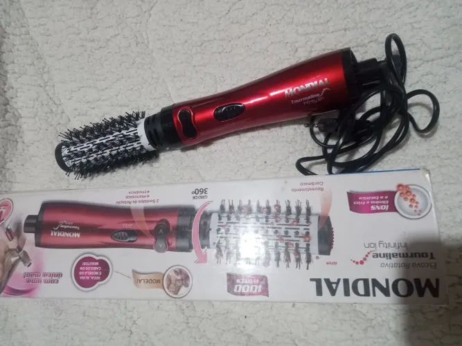 Escova de cabelo muito para de girar mas funciona perfeitamente nova