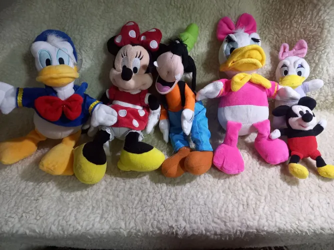 Lote Pelúcias Disney Originais 6 unidades